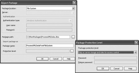 Figure 16-50: The General page of the Execute Package Utility.