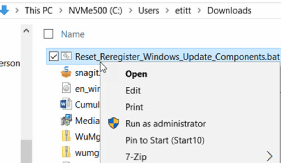 Select Run as administrator.