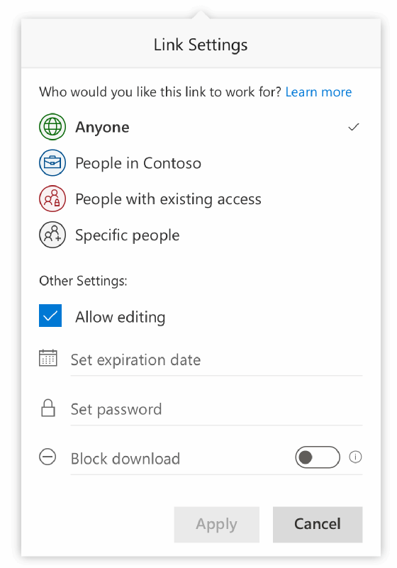 Link sharing