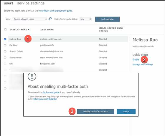 Assigning MFA policy to an Azure AD user