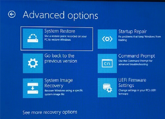 How to access Windows System Restore