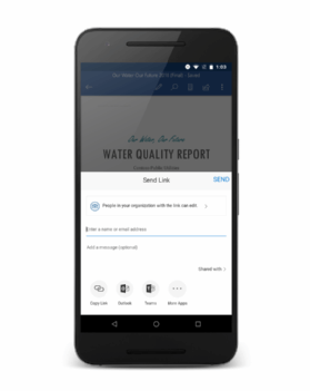 Image of the OneDrive mobile app interface 