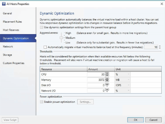 Dynamic optimization