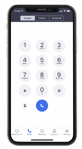 screenshot of Zoom Phone