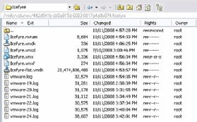 VM directory listing