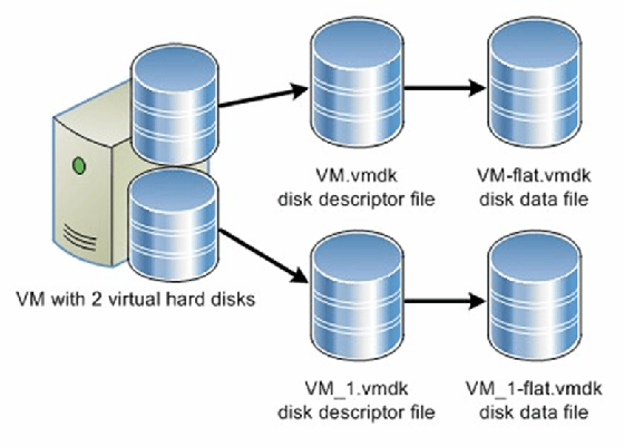 Virtual Machine Disk (VMDK) disk format.