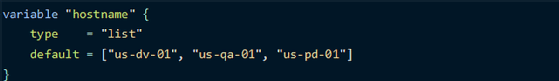 List variable