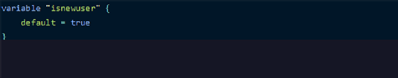 Boolean input variable