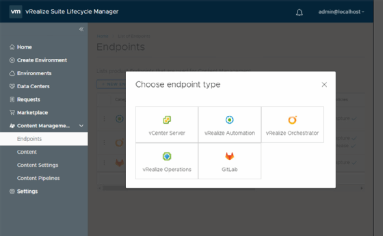 vLCM endpoint types