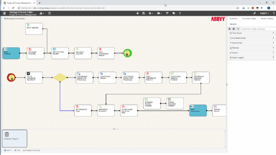 Abbyy Vantage, Screenshot, Process automation platform, RPA Platform