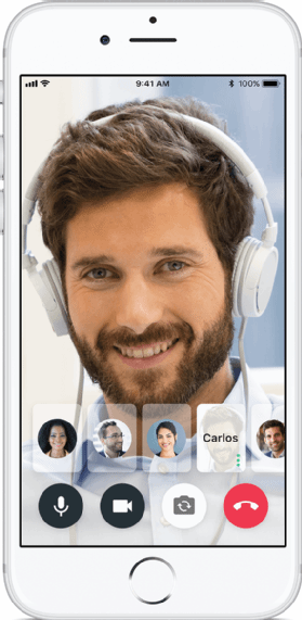 Screenshot of Symphony mobile app