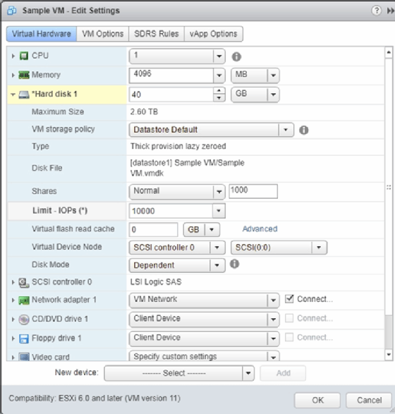 Limit IOPS