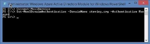 Switch authentication modes without AD FS requirement
