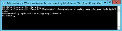 Switch back to Federated login