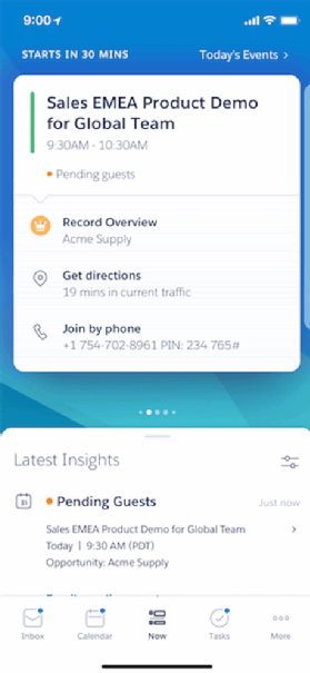 Inbox Now, an upgrade to Salesforce's Sales Cloud