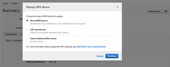 manage MFA