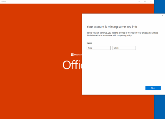 Microsoft account