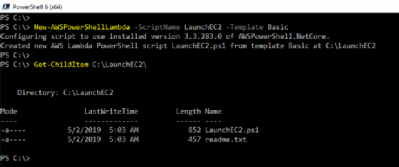 PowerShell script file