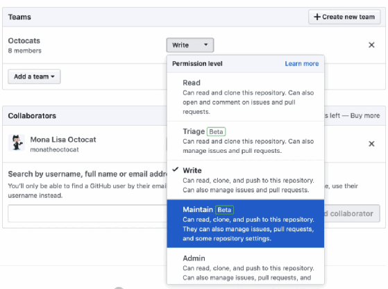 Fine-grained permissions in GitHub Enterprise