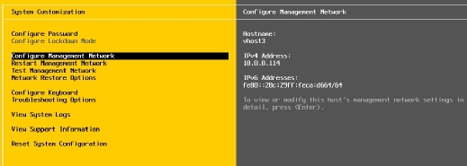 ESXi networking options
