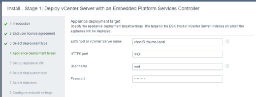 Deploy vCenter