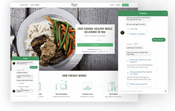 Screenshot of Zendesk Answer Bot web interface