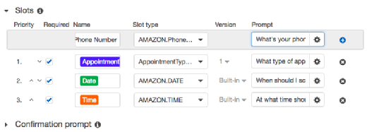 Configure Amazon Lex bot responses.