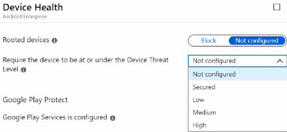 Intune Device Threat Level