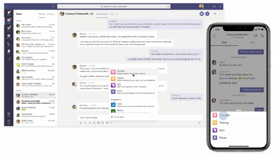 Screenshot of Kaizala Microsoft Teams