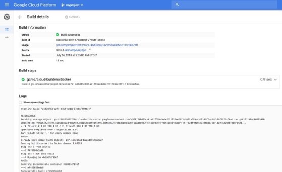 Google Cloud Build GitHub integration