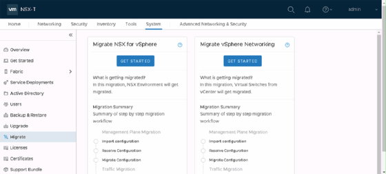 NSX MigrationCoordinator