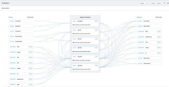 screenshot of Nutanix Flow