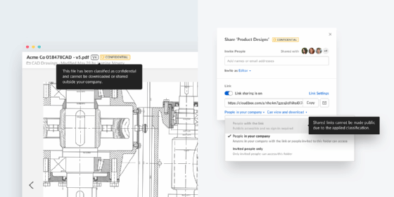  Box Shield Smart Access controls screenshot