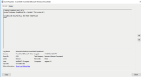 Script block logging