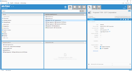 M-Files Online screenshot