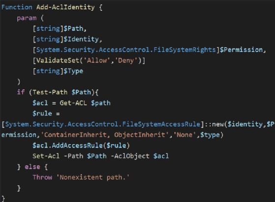 create a PowerShell function