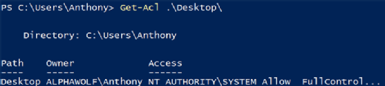 command output
