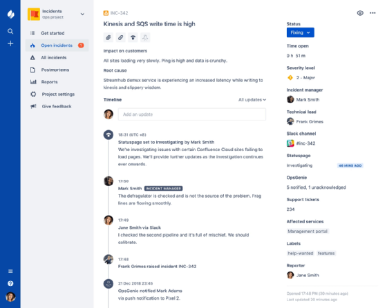 Jira Ops interface