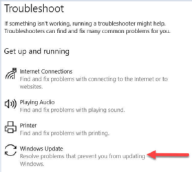 Windows Update troubleshooter