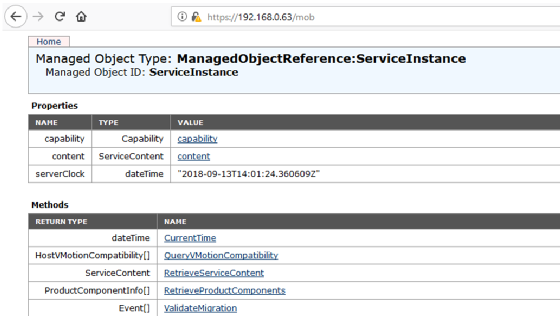MOB browser root page