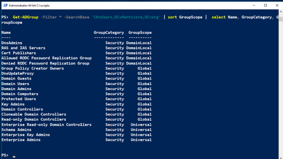 Get-ADGroup cmdlet 