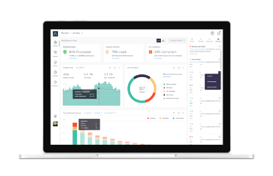 Arcserve's Business Continuity Cloud user interface