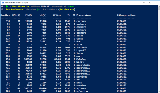 PowerShell Direct session