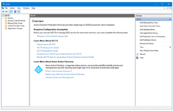 Configuring Active Directory Federation Services