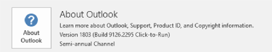 Check the Outlook version to see the version and build, then see if the affected users have the same client. 