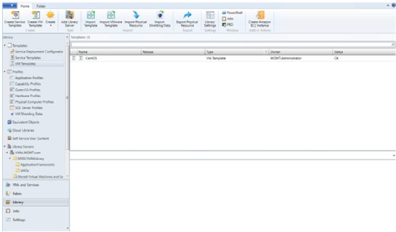 Create VM template