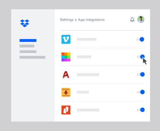 Dropbox Extensions includes integrations with Adobe Sign, Vimeo, Autodesk and others.