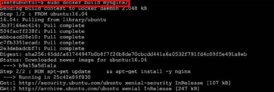 Docker build command