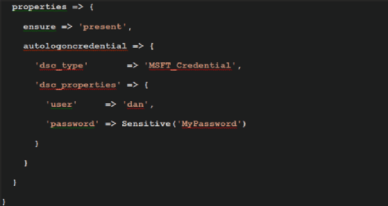 Puppet Properties parameter