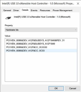 Select Hardware Ids